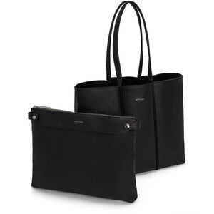 Matt & Nat Classic Black Tote with Pouch